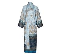 Bassetti Kimono Oristano B1 9324076 en Satin de Coton Bleu Taille L XL