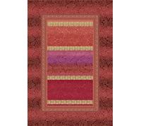 Bassetti Monreale 9322162 Couvre-lit 100% Coton Rouge R1 260 x 260 cm