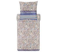 Bassetti NOTO 9321860 Parure de lit + 1 taie d'oreiller 100% Satin de Coton Gris G1 Dimensions : 155 x 220 + 1 K 80 x 80 cm