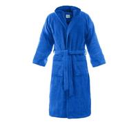 Bassetti Peignoir à capuche en coton, de nouvelles couleurs, pour homme, femme, disponible en différentes tailles et couleurs, BN Ocean, L