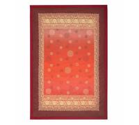 Bassetti pallavicino r1 plaid - design italien en molleton de coton ruby - 135x190
