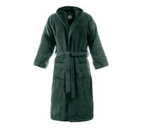 Bassetti Peignoir à capuche en coton, de nouvelles couleurs, pour homme, femme, disponible en différentes tailles et couleurs, Z4 émeraude, XL