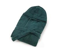 Bassetti Peignoir à capuche en coton, de nouvelles couleurs, pour homme, femme, disponible en différentes tailles et couleurs, vert, XXL