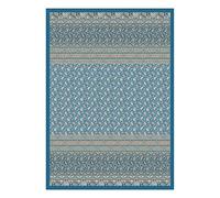Bassetti Plaid Imperia B1 en Satin de Coton mako - Couleur : Bleu - Dimensions : 240 x 250 cm - 9324124