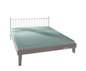 Bassetti Salvia 9314077 Drap-Housse uni 565 Coton/élasthanne 180 x 200 cm, 200 x 220 cm
