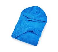 Bassetti Time Peignoir éponge à capuche homme femme 360 g/m², bleu ciel, M