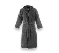 Bassetti Time Peignoir éponge à capuche homme femme 360 g/m², gris, L