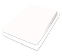 Bassetti Topper 9285308 Drap-Housse uni en Laine Blanc 181 Coton et élasthanne 90 x 190 cm/100 x 220 cm