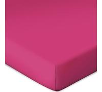 Bassetti Topper 9302353 Drap-Housse uni Fuchsia 576 Coton et élasthanne 90 x 190 cm 100 x 220 cm