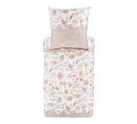 Bassetti Vicenza 9325846 Parure de lit avec 1 taie d'oreiller 100% Coton satiné Beige 41 Dimensions 155 x 220 cm + 1 taie d'oreiller 80 x 80 cm