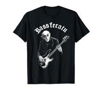 Bassferatu Interprète Guitare Gothique Horreur Basse Parodie Halloween T-Shirt