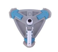 BASSFLY Aspirateur à tête de Brosse avec Brosse latérale Aspirateur de Piscine à tête Triangulaire en Forme de Triangle Accessoires de Piscine