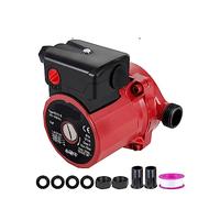 BASSFLY Circulateur De Recirculation De Surpresseur De Pression d'eau De Pompe De Circulation d'eau Chaude for La Tête d'acier Inoxydable/Fonte De Chauffe-Eau(46 to 93W - Red)