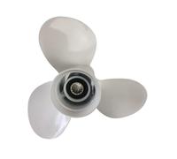 BASSFLY Hélice Marine, Hélice en Alliage d'aluminium 25-60HP, hélice Hors-Bord Marine(11 3/8X12-G)