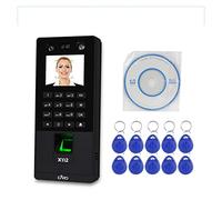 BASSFLY Pointeuse Horaire Personnel, Contrôle d'accès biométrique du Visage système du Clavier d'empreintes digitales Temps de présence Machine Support Password Visage TCP/IP Réseau USB(X112-K)