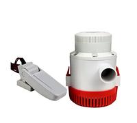 BASSFLY Pompe à Eau de cale de Bateau électrique à Grand débit 3500GPH 12v 24v DC avec Ensemble d'interrupteur à Flotteur Submersible 12 24 Volts 3500 GPH(24v)