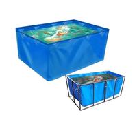 Bassin à carpes koï en PVC, bâches Pliables, durables et Flexibles pour bassins à Poissons - Toile PVC Robuste avec œillets pour piscines extérieures et carpes koï - Réservoir d'eau salée Te