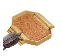 Bassin À Eau pour Tortue | Plat De Nourriture Décoratif pour Reptiles | Récipient à Eau Double Usage pour Le Bain et l'Alimentation des Tortues, Lézards et Serpents
