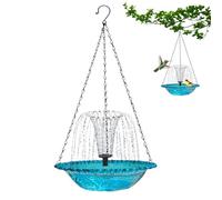 Bassin À Oiseaux,Fontaine Solaire Mangeoire - Suspendu Abreuvoir Décoration Extérieur Jardin Balcon Oiseaux Migrateurs
