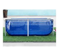 Bassin à poissons en toile PVC avec cadre, réservoir d'eau extérieur, panneau de visualisation transparent pour aquarium de jardin