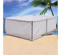 Bassin à poissons en toile PVC - Réservoir d'eau temporaire pour l'élevage de carpes koï, grande citerne d'aquaculture avec support