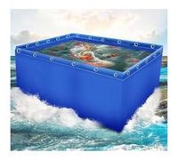 Bassin à poissons hors sol, réservoir d'eau de jardin en PVC, convient pour l'élevage de koï, irrigation agricole, 150 x 100 x 50 cm