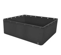 Bassin à poissons multifonction en toile PVC - Piscine hors sol avec vanne de vidange, idéal pour koi, irrigation de jardin, eau et utilisation en extérieur