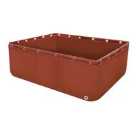 Bassin à poissons pliable en PVC portable avec vanne de vidange pour poissons koï et tortues en toile durable pour aquarium, jardin et agriculture