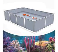 Bassin à poissons portable hors sol, étanche pour l'intérieur et l'extérieur, facile à installer et à nettoyer pour diverses activités