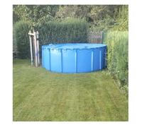 Bassin à poissons rond en toile - Piscine hors sol encadrée extra large avec support - Réservoir de rétention flexible pour carpes koï et poissons rouges