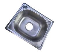 Bassin à vaisselle carré simple en acier inoxydable Éviers de cuisine Salle de bain Lavage à la main Évier Lave-vaisselle Piscine Salle de bain Lavage à la main