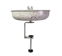 Bassin d ' eau pour bain d ' oiseaux monté sur clôture avec installation facile pour les décors extérieurs dans le jardin et la cour, station d ' alimentation pour oiseaux, mangeoire extérieure