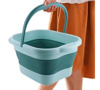 Bassin de Bain de Pieds - Baignoire de Pédicure Pliable, Rouleau de Massage | Stress Die Pied Soaker Station, Réduire Le Conteneur Spa Détendant Profond, Pour Thérapie Familiale Maison Pédicure Fente