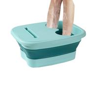 Bassin de bain de pieds - Conception en silicone extra profonde avec couvercle de conservation de la chaleur | spa de pédicure portable, seau de lavage pliable, thérapie de relaxation par ma