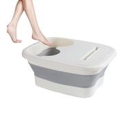 Bassin de bain de pieds - Conception en silicone extra profonde avec couvercle de conservation de la chaleur | spa de pédicure portable, seau de lavage pliable, thérapie de relaxation par ma