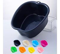 Bassin de Bain de Pieds, Spa d'eau et Massage des Pieds, pour Pédicures Tremper Les Pieds Détox et Massage, éPais et Robuste Bassine Pied Parfait Pour Tremper Les Pieds (Black)
