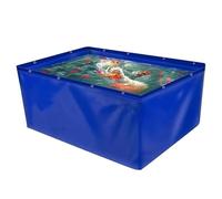 Bassin de jardin en PVC réservoir de stockage pliable et étanche avec œillets renforcés et vanne de vidange réservoir d'eau temporaire portable pour l'arrosage des plantes aquatiques(3x2x1.0m)