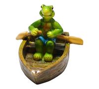 Bassin de jardin flottant 2026, jeu d'eau ludique pour terrasse ou bureau, vert, 15 x 12 x 10,5 cm