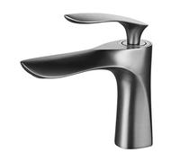 Bassin de la salle bain Robinets Gold Evier Mélangeur Toup Chaude Cold Simple Poignée Monté à pont eau Robot Rose Or/Noir, économe en eau(Royal Blue)