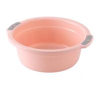 Bassin de lavage du bassin de lavage en plastique épaissi avec double poignées non glissées à glisser pour plats à pied baignoire empilable pour la maison ou les hébergements étudiants (grand)