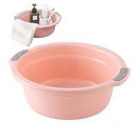 Bassin de Lavage en Plastique épaissi Le Bassin de Lavage avec Double poignées Non glissées à Glisser pour Plats Lavage à Pied Baignoire empilable pour la Maison ou Les logements étudiants (Grand), l