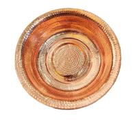 Bassin de pédicure en cuivre, design martelé à la main, capacité de 8 L, idéal pour les mariages, le lavage du visage, le bain de pieds, le trempage des pieds, 41 cm de diamètre, bord frisé