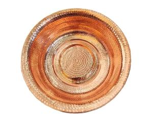 Bassin de pédicure en cuivre, design martelé à la main, capacité de 8 L, idéal pour les mariages, le lavage du visage, le bain de pieds, le trempage des pieds, 41 cm de diamètre, bord frisé