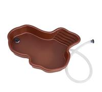 Bassin de reptiles durable, réservoir de tortue, décor d'eau avec échelle antidérapante, trou de drainage, parfait pour les tortues, les reptiles, l'habitat de la baignoire, support d'aménag A