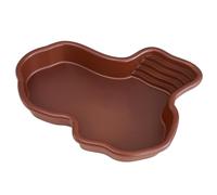Bassin de reptiles durable, réservoir de tortue, décor d'eau avec échelle antidérapante, trou de drainage, parfait pour les tortues, les reptiles, l'habitat de la baignoire, support d'aménag B