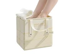 Bassin De Trempage Des Pieds | Seau Pliable Portable Étanche Avec Couvercle Et Fermeture Éclair - Bac De Lavage Des Pieds - Pour Lessive Nettoyage Lavage Salle De Bain Camping Voyage Maison Animal Pis
