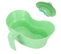 Bassin de vomissements, tasse de crachat 900 ml, bassin en plastique, grand seau vomi-parquet avec poignée suspendue pour les patients âgés au lit et nettoyage des dents.