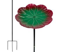 Bassin d'eau en fonte : piquet durable, accessoire d'extérieur monté sur pont, décoration de jardin, station d'arrosage pour patio en gazon | Bol résistant