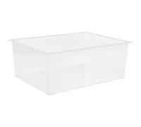 Bassin D'expérimentation Carré en Plastique Transparent Épais | Grosse Capacité, Fond Antidérapant, Haute Transparence, pour Laboratoires et Outils Volumineux
