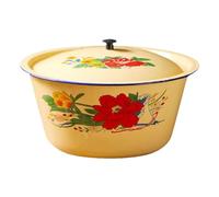 Bassin émaillé, assiettes émaillées Vintage, bol à salade à côté profond de la crachette, bols vintage pour soupe aux ramen et collations à base de nouilles